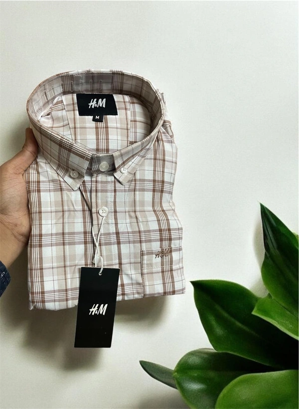 The Unity Style H M Shirt Regular fit Checkd Formal Shirt - M-38