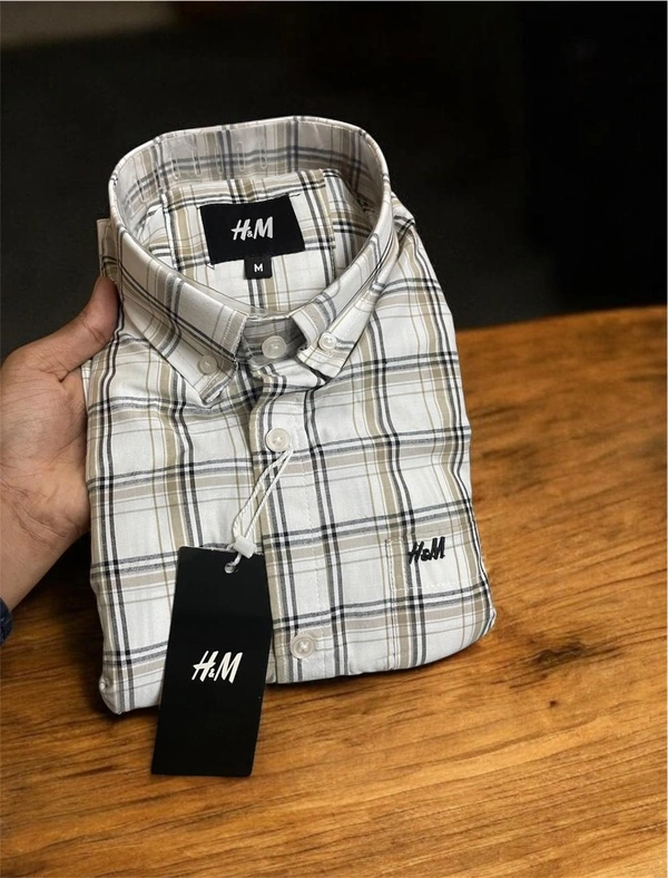 The Unity Style H M Shirt Regular fit Checkd Formal Shirt - XL-42