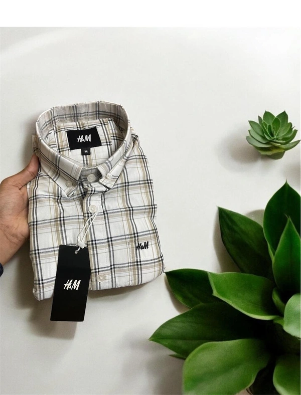 The Unity Style H M Shirt Regular fit Checkd Formal Shirt - XL-42