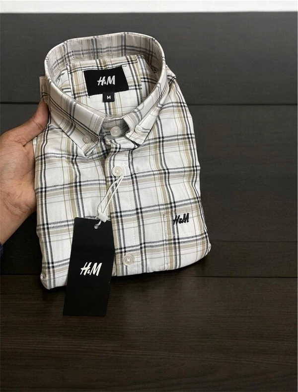 The Unity Style H M Shirt Regular fit Checkd Formal Shirt - XL-42