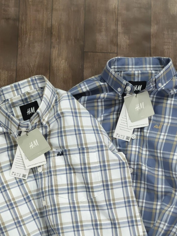 The Unity Style H M Shirt Regular fit Checkd Formal Shirt (Packed2) - M-38