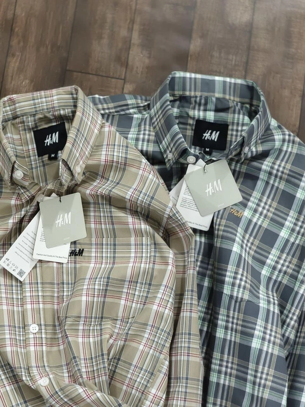 The Unity Style H M Shirt Regular fit Checkd Formal Shirt (Packed2) - M-38