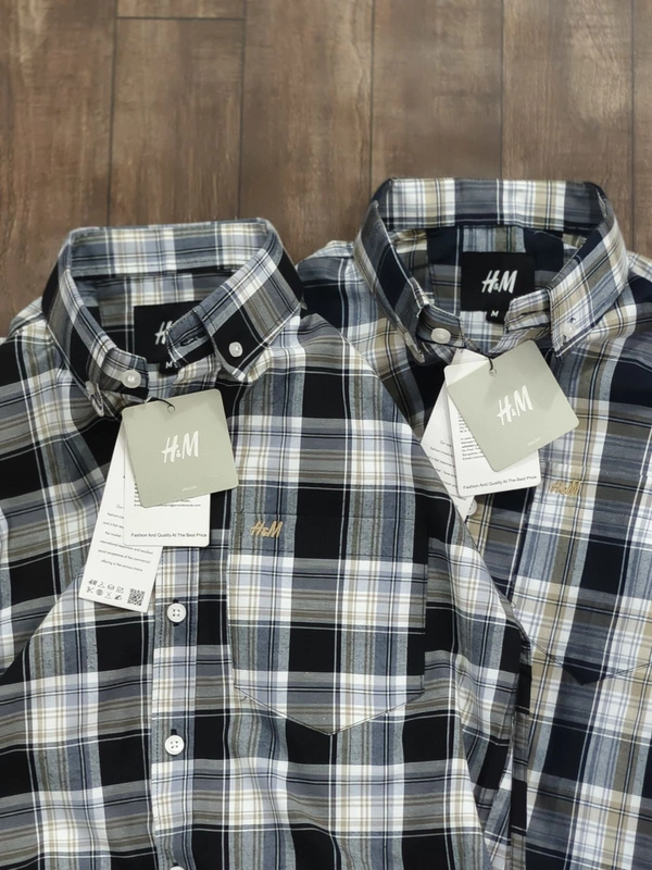 The Unity Style H M Shirt Regular fit Checkd Formal Shirt (Packed2) - M-38