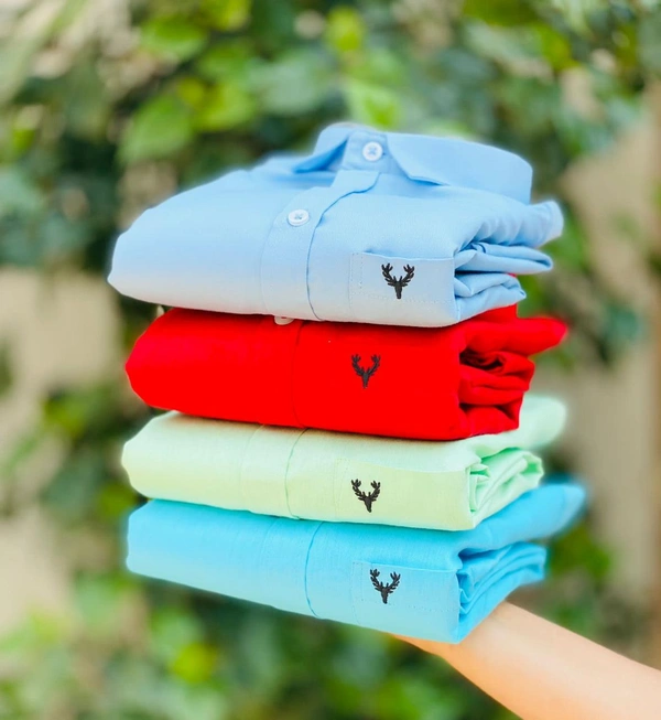 The Unity Style Plain Shirts for Men - 4 Pc Combo Stylish & Comfortable Free Shipping - M