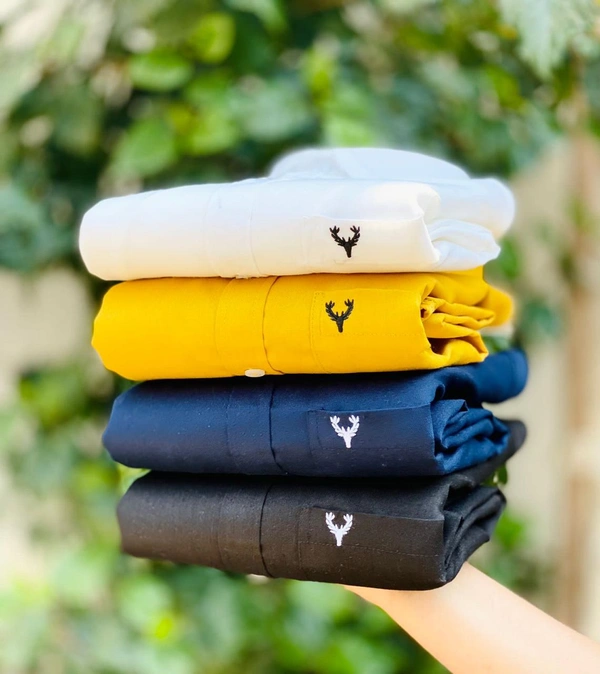 The Unity Style Plain Shirts for Men - 4 Pc Combo Stylish & Comfortable Free Shipping - M