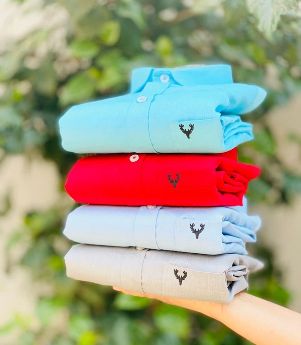 The Unity Style Plain Shirts for Men - 4 Pc Combo Stylish & Comfortable Free Shipping - M