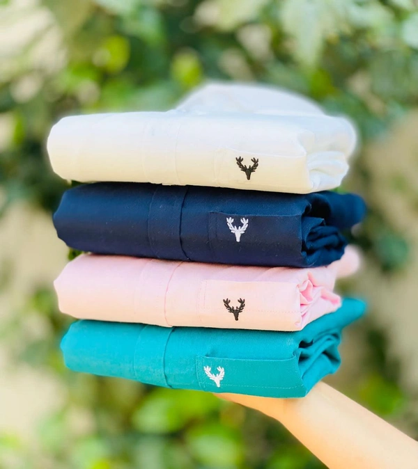 The Unity Style Plain Shirts for Men - 4 Pc Combo Stylish & Comfortable Free Shipping - L