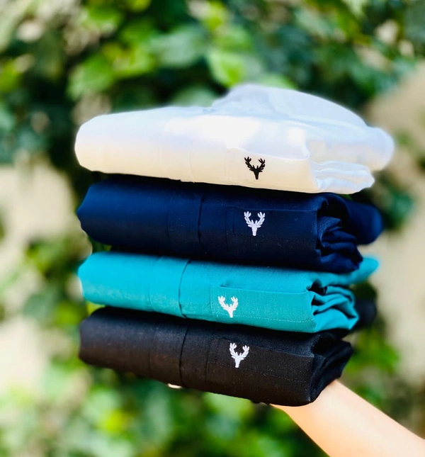 The Unity Style Plain Shirts for Men - 4 Pc Combo Stylish & Comfortable Free Shipping - XL