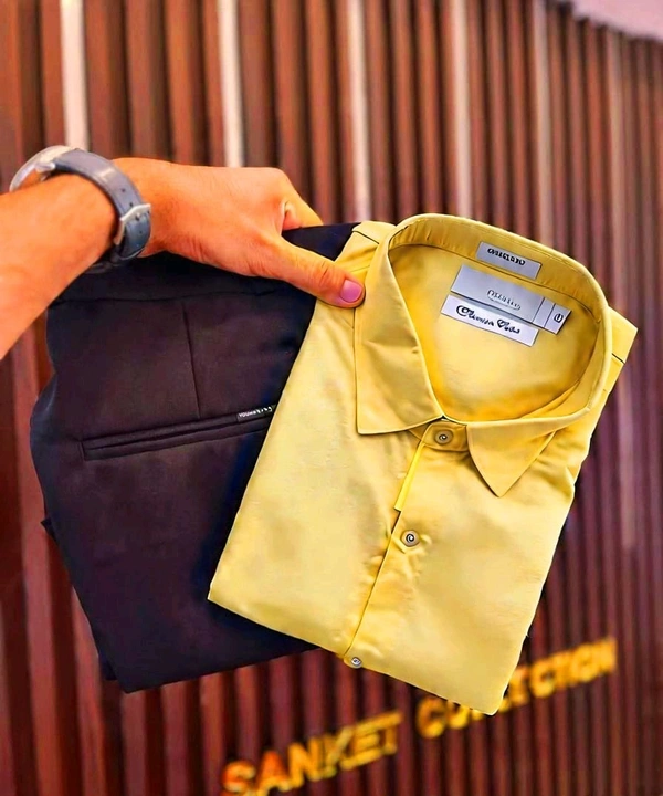 Premium Shirt & Pant Combo – Slim Fit | Casual & Office Wear | - XL-42, 32