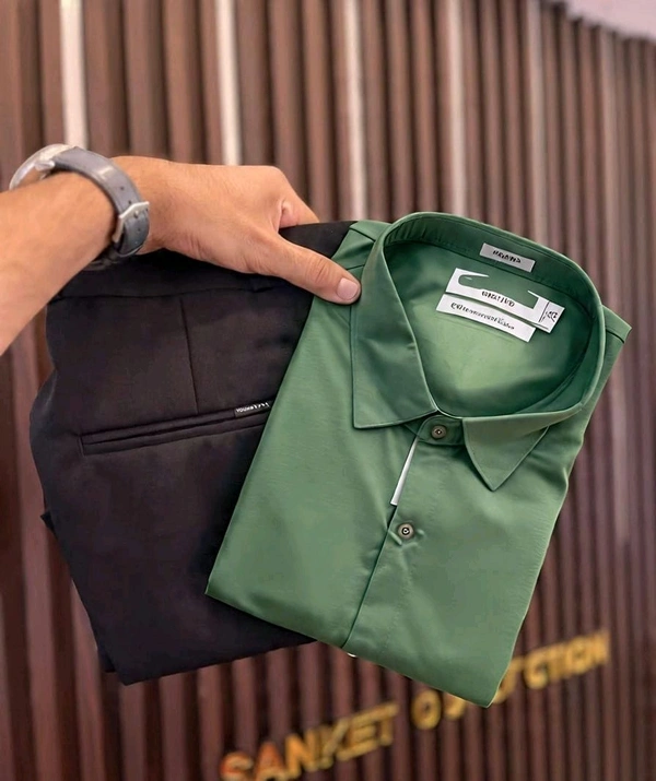 Premium Shirt & Pant Combo – Slim Fit | Casual & Office Wear | - M-38, 28