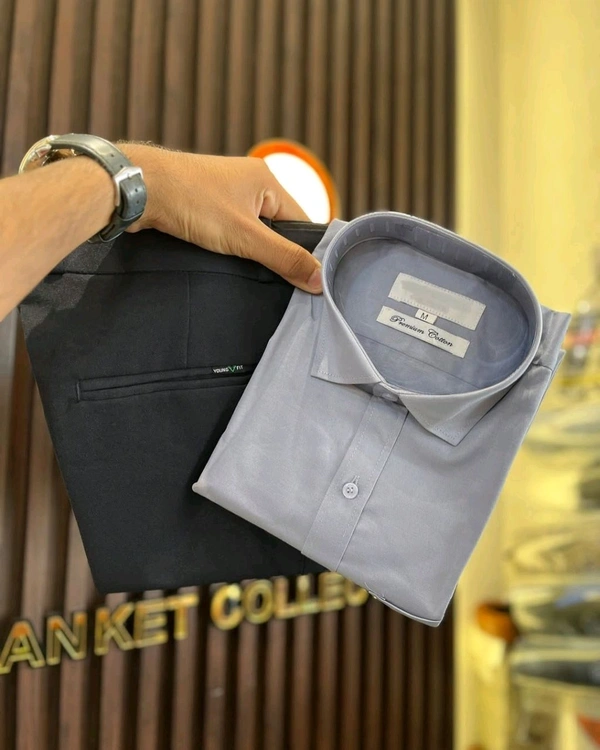 Premium Shirt & Pant Combo – Slim Fit | Casual & Office Wear | - M-38, 34