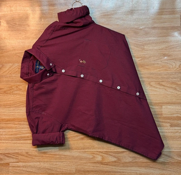 The Unity Style RL POLO Shirt Regular fit  Checkd Formal Shirt - L-40