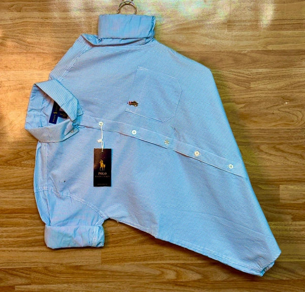 The Unity Style RL POLO Shirt Regular fit  Checkd Formal Shirt - XL-42