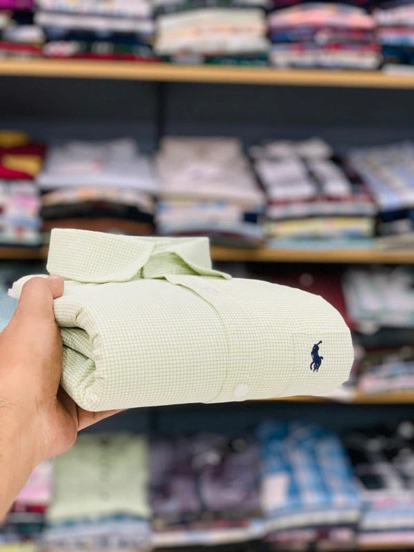 The Unity Style RL POLO Shirt Regular fit Checkd Formal Shirt - XXL-44