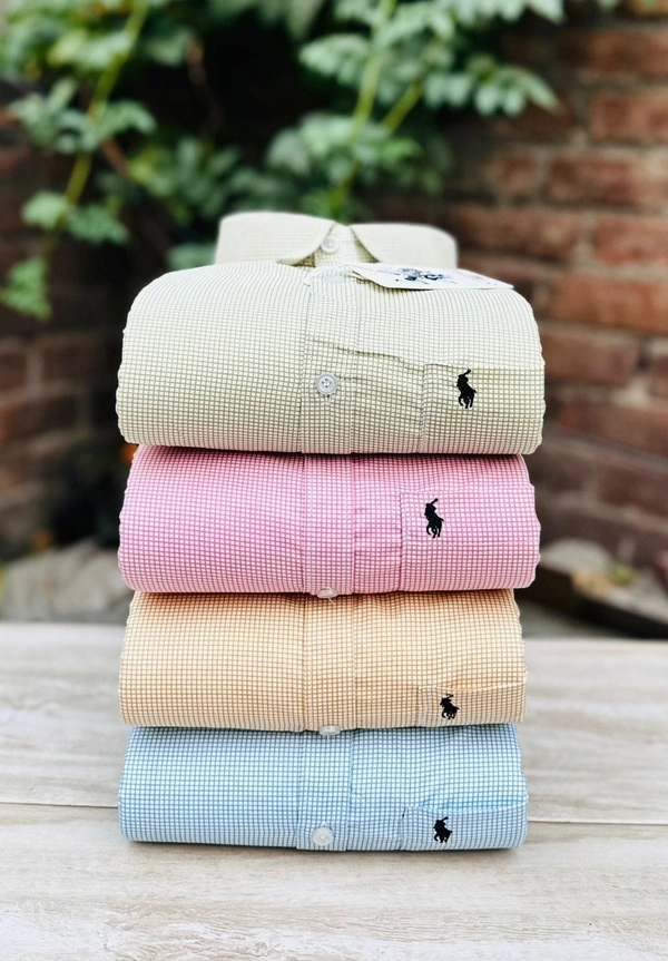 RL POLO Shirt Regular fit Checkd Formal Shirt (Pack Of 4) - XXL-44