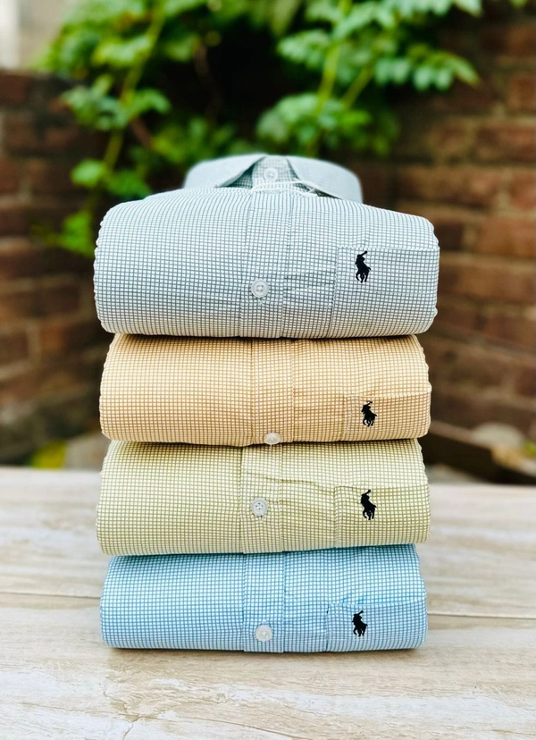 RL POLO Shirt Regular fit Checkd Formal Shirt (Pack Of 4) - XXL-44