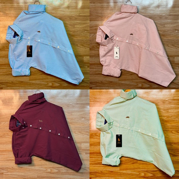 RL POLO Shirt Regular fit Checkd Formal Shirt (Pack Of 4) - XXL-44