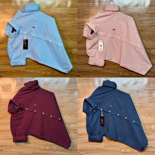 RL POLO Shirt Regular fit Checkd Formal Shirt (Pack Of 4) - XL-42