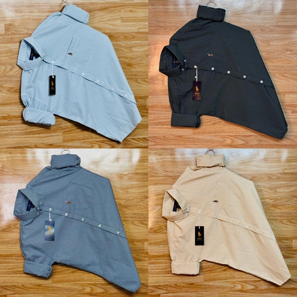 RL POLO Shirt Regular fit Checkd Formal Shirt (Pack Of 4) - XL-42