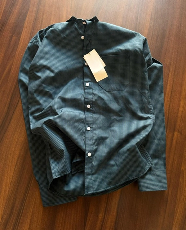 The Unity Style RL POLO Shirt Regular fit Gingham Checkd Formal Shirt - XL-42