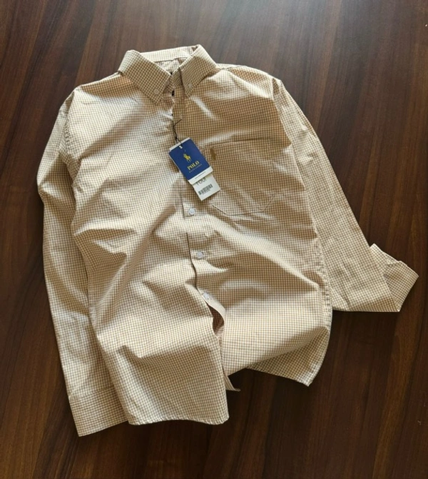 The Unity Style RL POLO Shirt Regular fit Gingham Checkd Formal Shirt - L-40