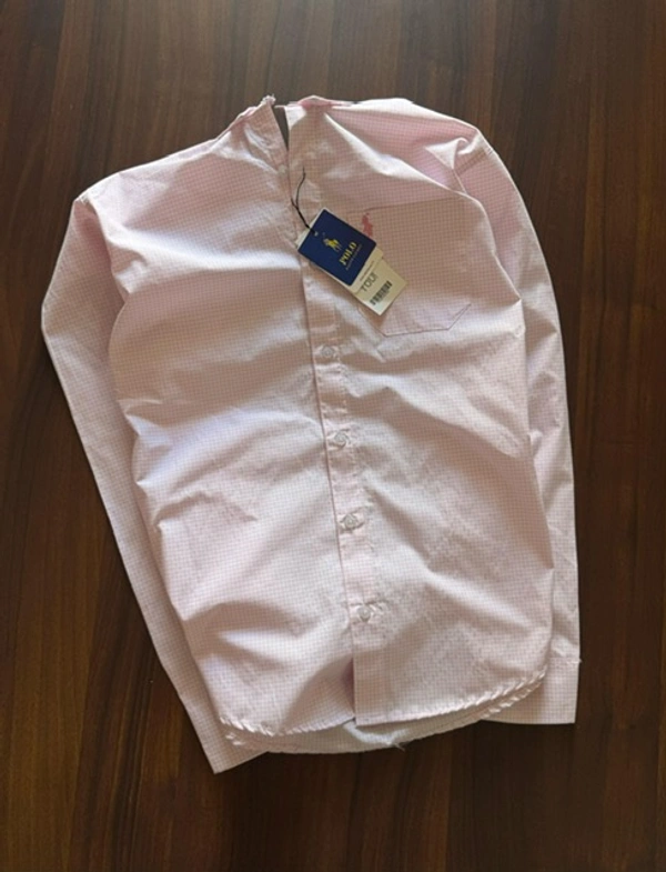 The Unity Style RL POLO Shirt Regular fit Gingham Checkd Formal Shirt - XL-42