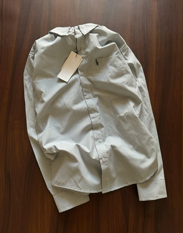 The Unity Style RL POLO Shirt Regular fit Gingham Checkd Formal Shirt - XL-42