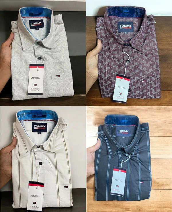 The Unity Style Tomy Shirt Regular fit Checkd Formal Shirt (pack of 4) - L-40