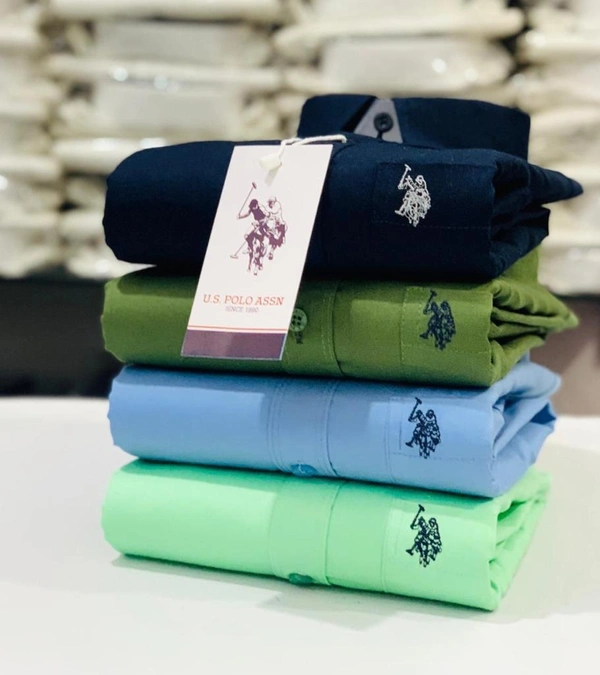 U.S Men's Plain Shirt Combo - Pack of 4 | Premium Cotton | Casual & Formal Wear - M-38