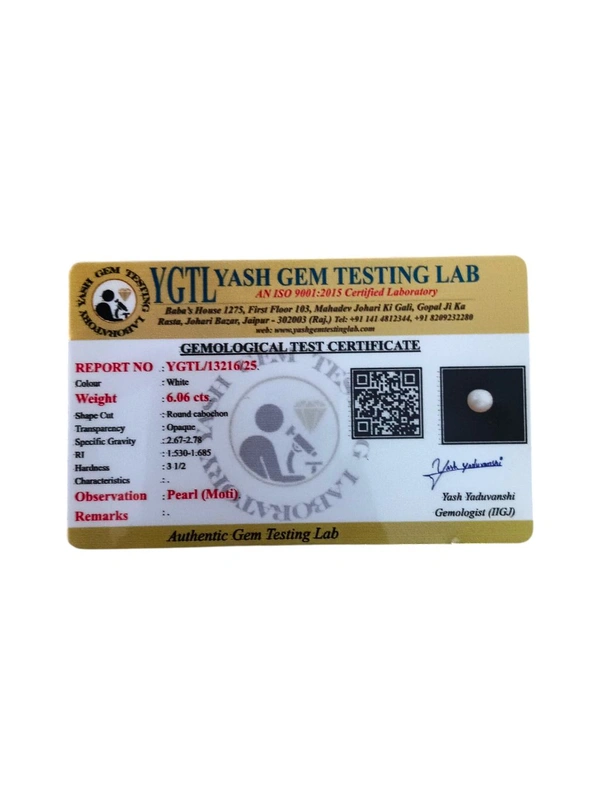 Natural Pearl (Moti) - 5.17 Ct