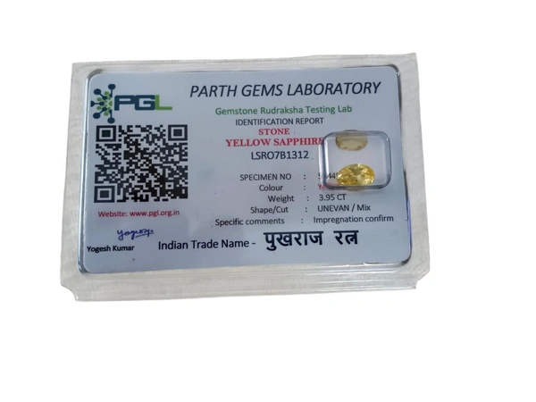 Pokhraj ( Guru ) - Oval - 4.25 Ct