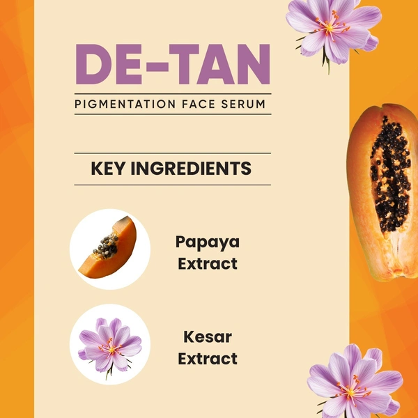 De Tan Face Serum - 30ml, Bottle