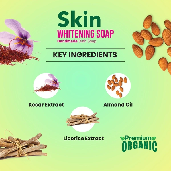 Skin Whitening Handmade Soap - 100 gm