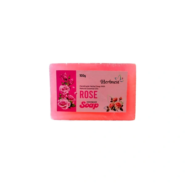 Rose Handmade Bath Soap - 100 gm