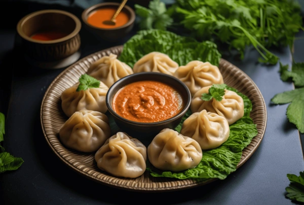 Real Chicken Momos - Full
