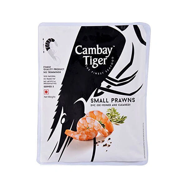 Cambey Tiger Small Prawns (300 Gms)