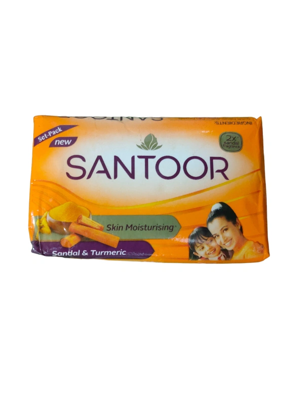 Santoor Soap 125g - Web Orange, Sandal & Turmeric