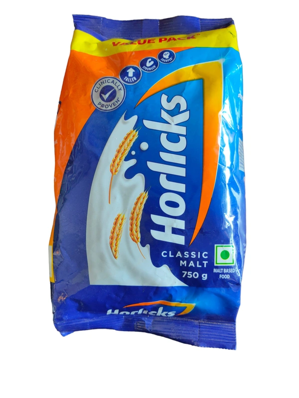 Horlicks Classic Malt Pouch - 750g