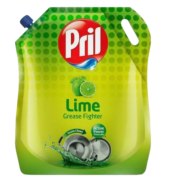 Pril Lime Dishwash Liquid Refill - 1.5L
