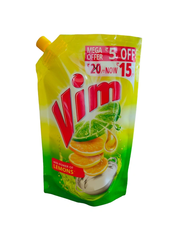 Vim Lemon Dish Wash Liquid Refill - 120ml