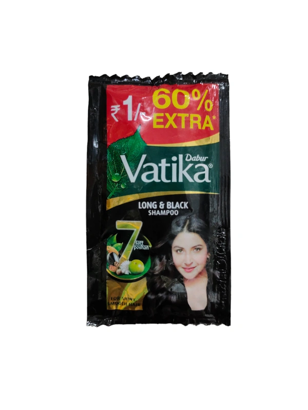 Dabur Vatika Long & Black Amla & Bhringraj - 6.24ml