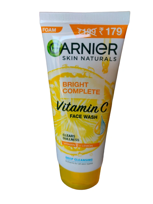 Garnier Face Wash Vitamin C + Lemon - 100g