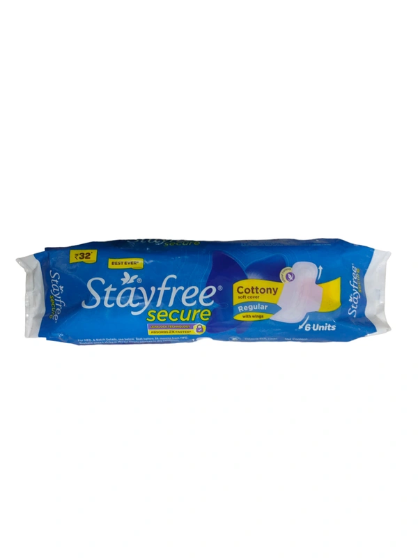 Stayfree Secure Cottony Regular - 6 Unit