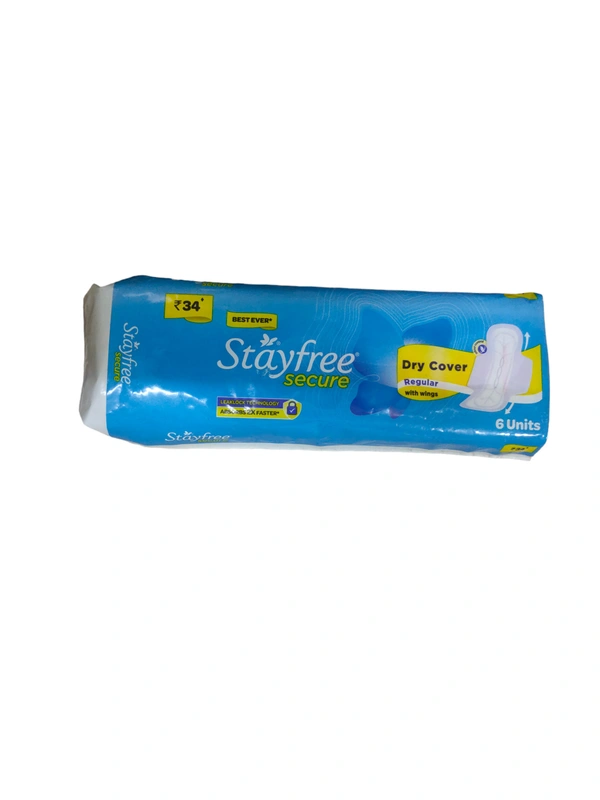 Stayfree Secure Dry Cover Regular 6 Unit