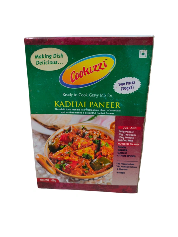 Cookizzi Kadhai Paneer Masala 60g