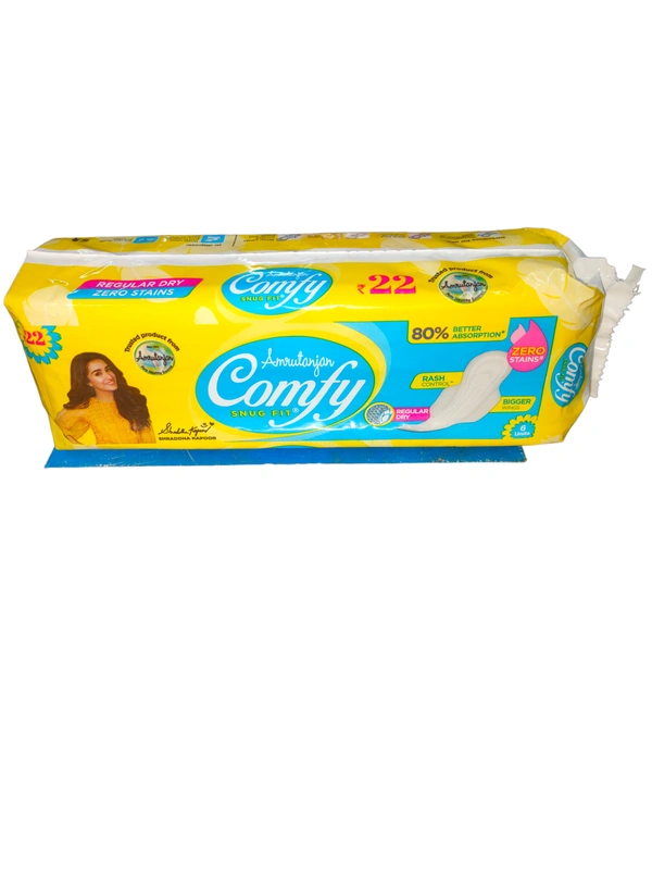 Amrutanjan Comfy Regular Dry Pads 6pc