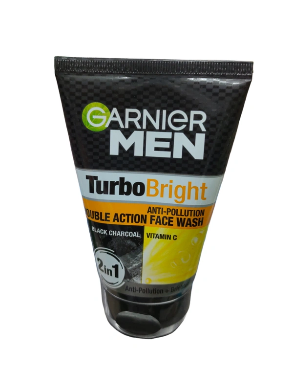 Garnier Men Face Wash Turbo Bright Anti Pollution - 100g