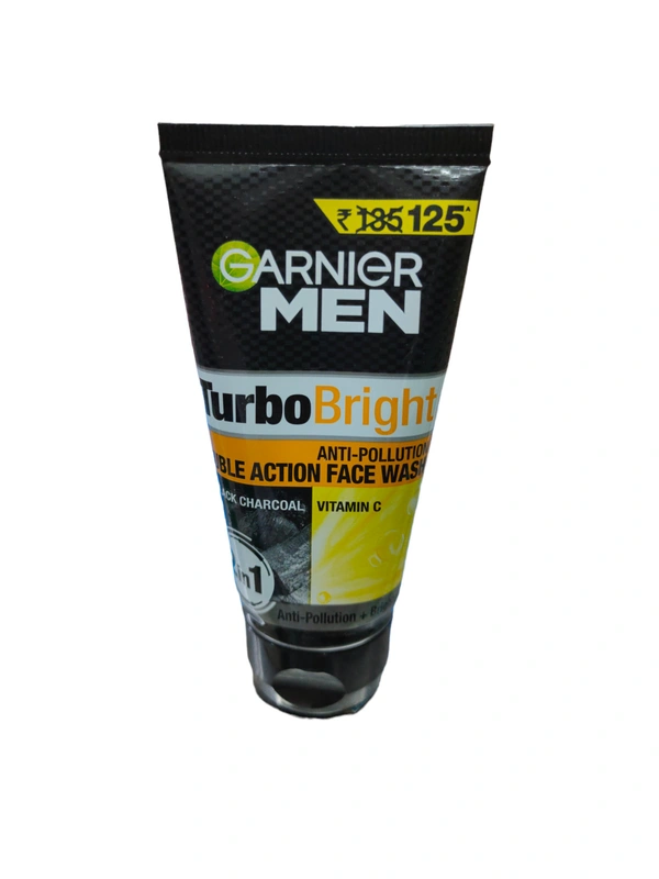 Garnier Men Face Wash Turbo Bright Anti Pollution - 50g