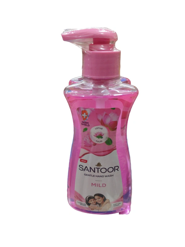 Santoor Hand Wash Liquid 200mlx2 - Lotus Tulsi