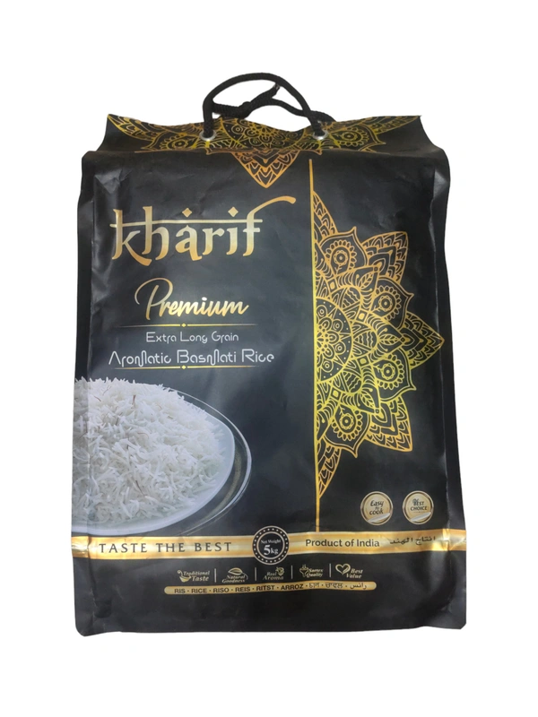 Kharif Premium Steam Basmati Rice 5kg